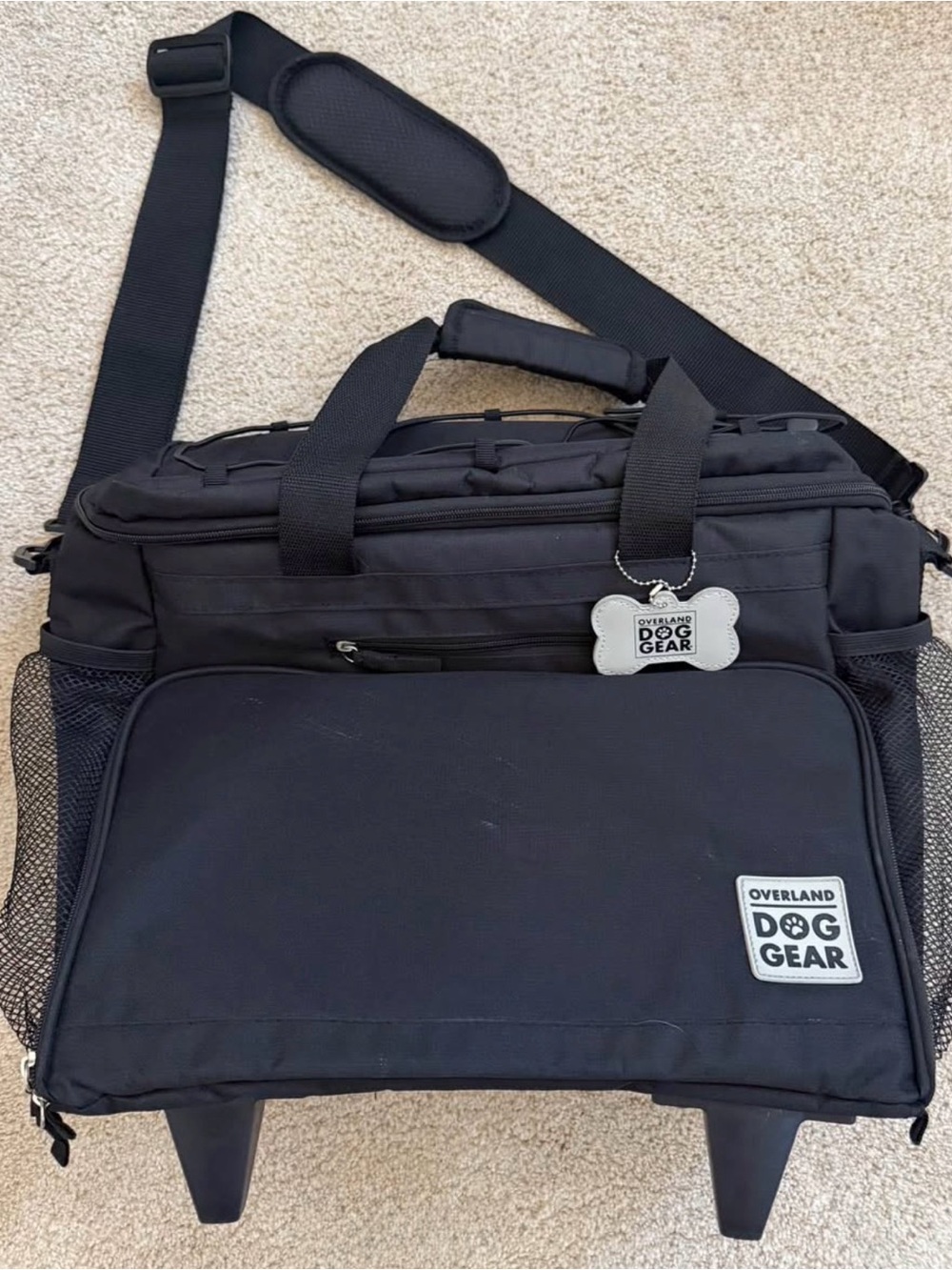 Overland Dog Gear Black Pet Travel Carrier Bag